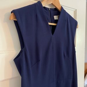 MM LaFleur blue sheath dress